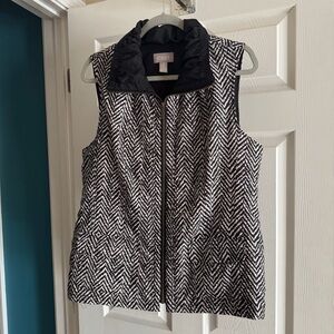 Chico’s Printed Light Quilted Vest Size Large Chico’s Size 2